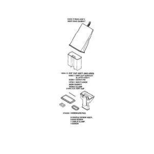 Dirt cup support & Latch Assy 54561-1